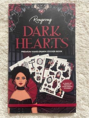 Rongrong Dark Hearts Premium Hand-Drawn Sticker Book - Vampire Gothic